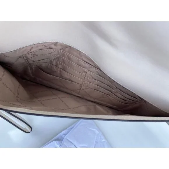 Michael Kors tote maisie 3 in 1 large bag clutch & crossbody light cream multi